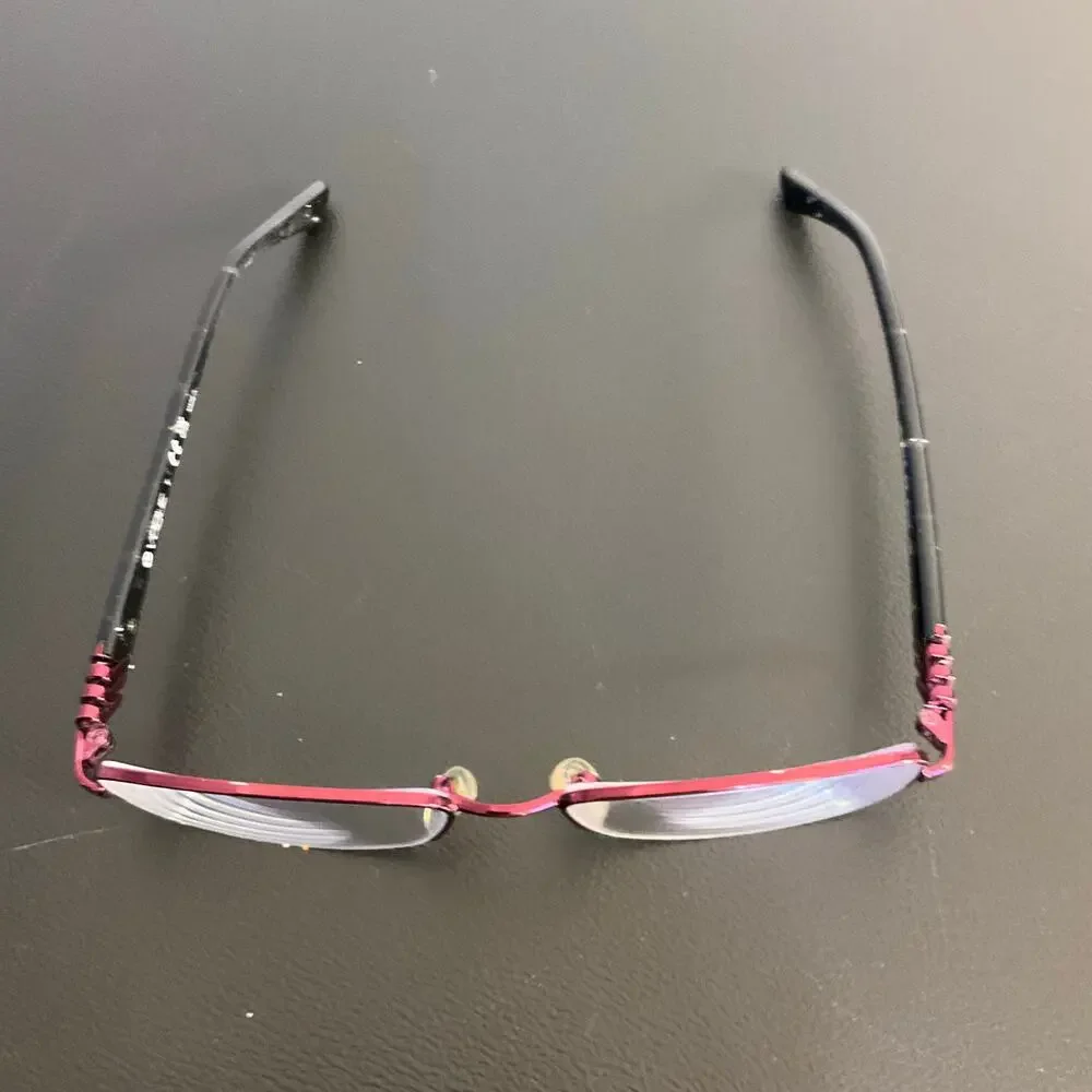 Vogue VO3813B 812 Purple Metallic Half Rim Rectangle Eyeglass Frames 51-17-135